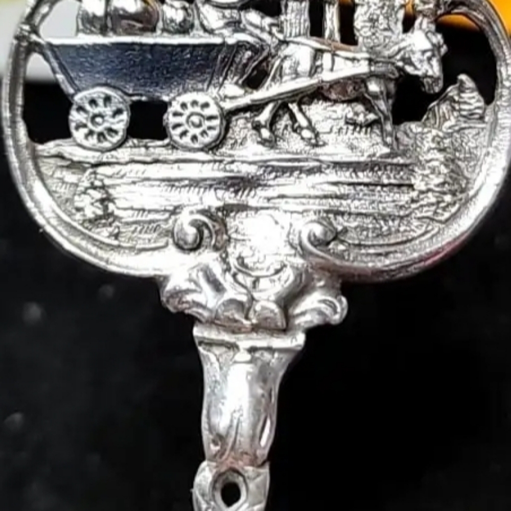 mid to late 19th century .sterling silver Sweeden pastry server with a dragon